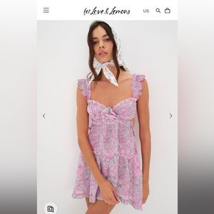 For Love and Lemons Harley Mini Dress Size Medium